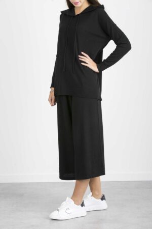 ALESSIA SANTI-MAGLIA CAPPUCCIO-ASSD53019 NER