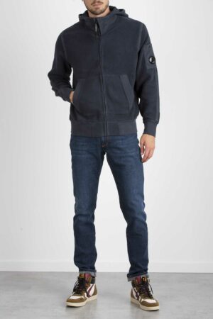CP COMPANY-FELPA IN PAIL CON ZIP-CPSS084A005863G BLU