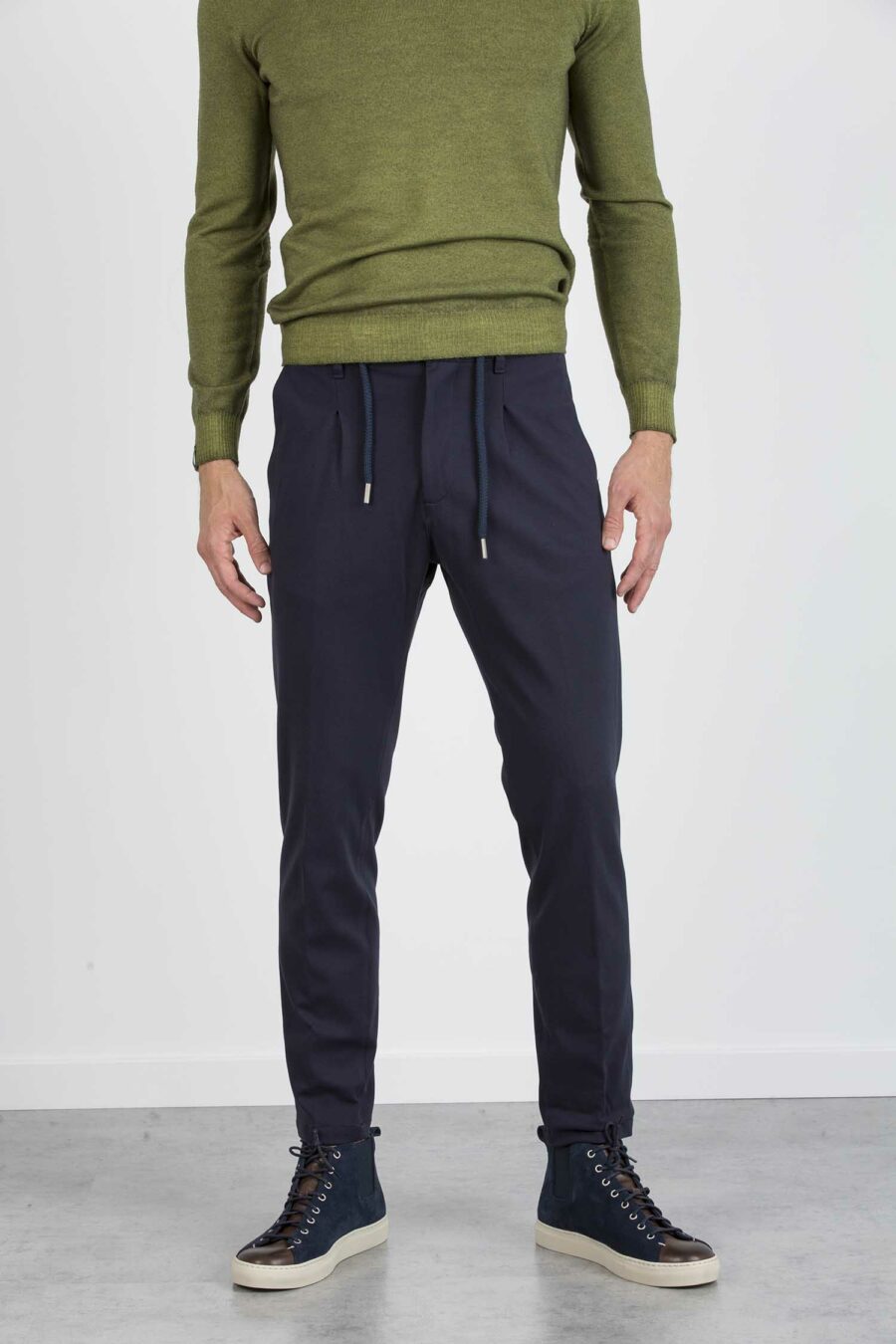 CRUNA-PANTALONE MITTE JERSY-CRUMITTE827 BLU