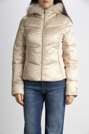 YES ZEE-GIUBBINO TRAPUNTATO CON FINTO GILET STACCABILE-ESJ016QV00 BEIGE