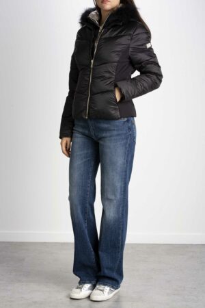 YES ZEE-GIUBBINO TRAPUNTATO CON FINTO GILET STACCABILE-ESJ016QV00 NERO