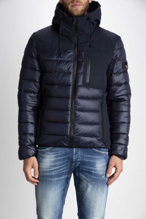 YES ZEE-GIUBBINO TRAPUNTATO CON CAPPUCCIO-ESJ867Q700 NAVY