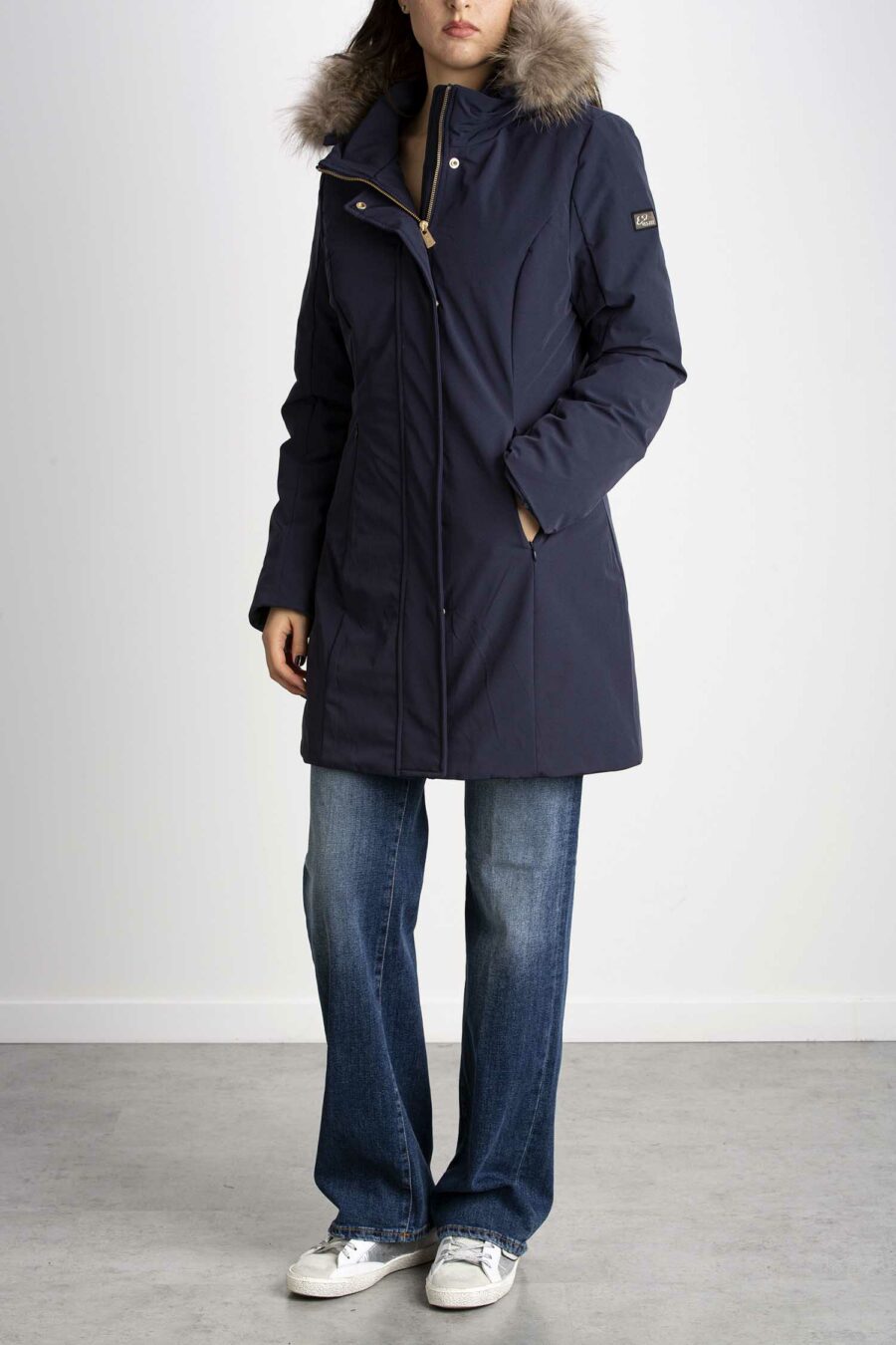 YES ZEE-CAPPOTTO TIPO PARKA-ESO075NT00 NAVY