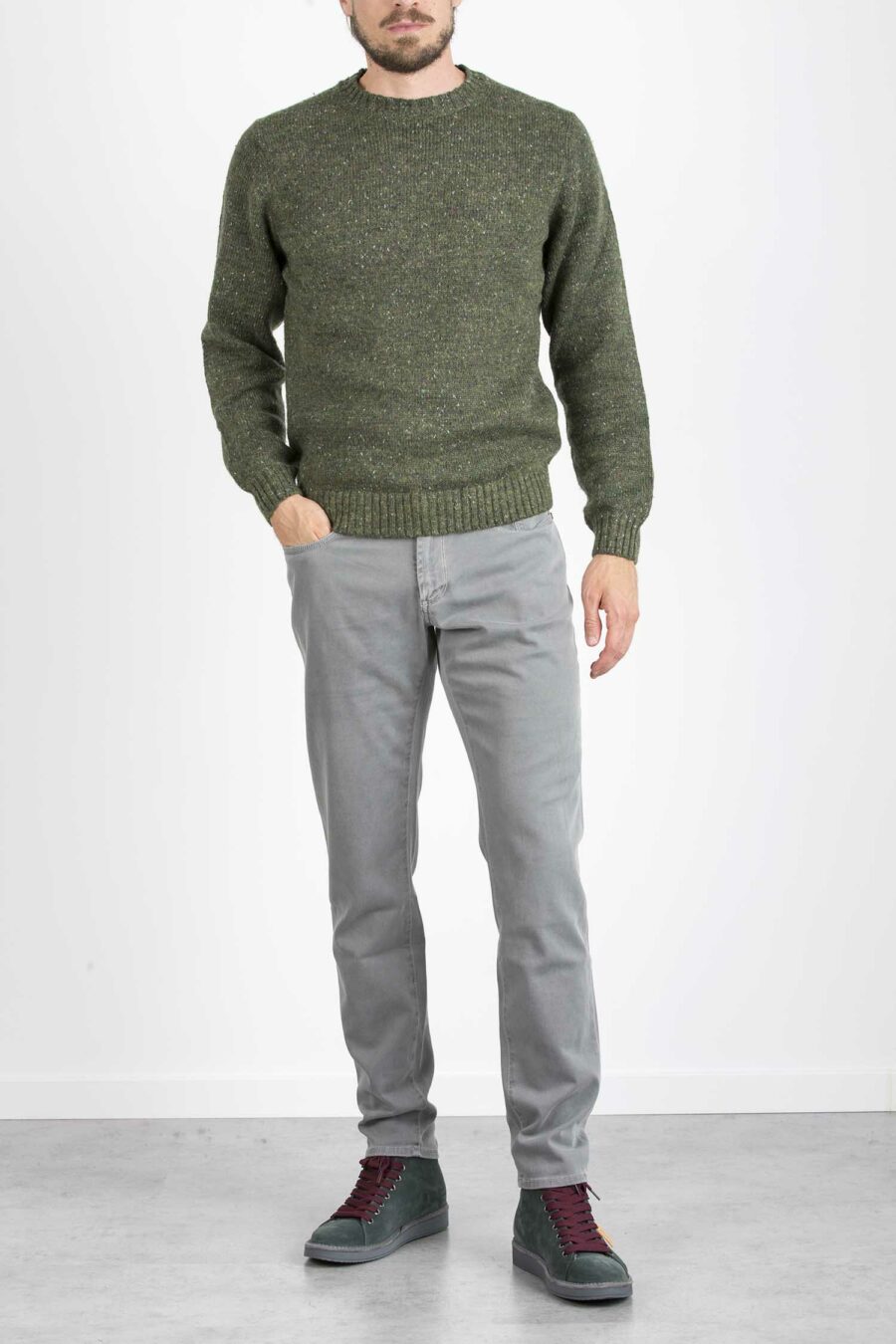 JECKERSON-PANTALONE COVER TWILL-JEUPA079MR216 GRI