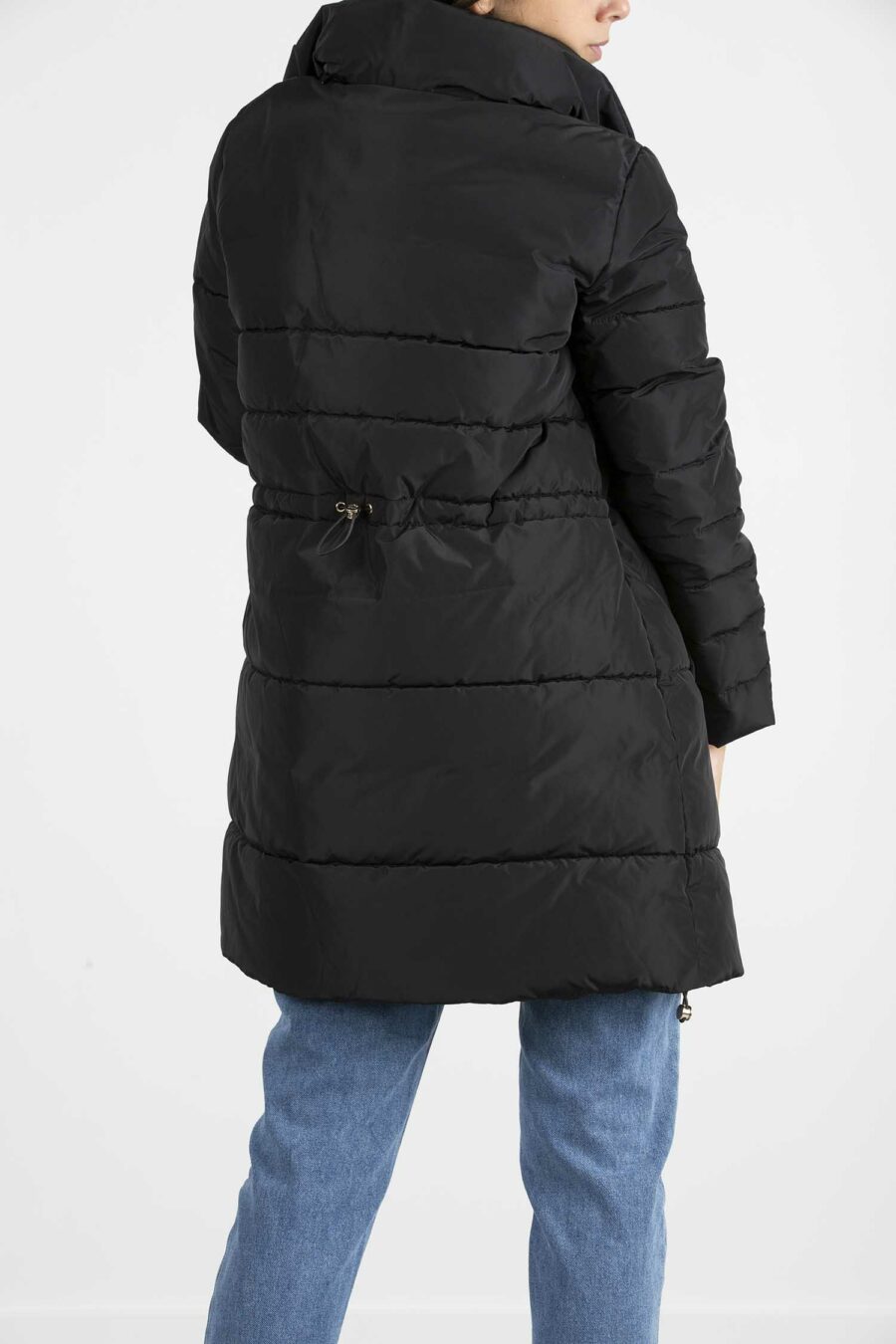 LIU JO-GIUBBINO IMBOTTITO OVATTA LUNGO-LJTF1021T4955 NERO