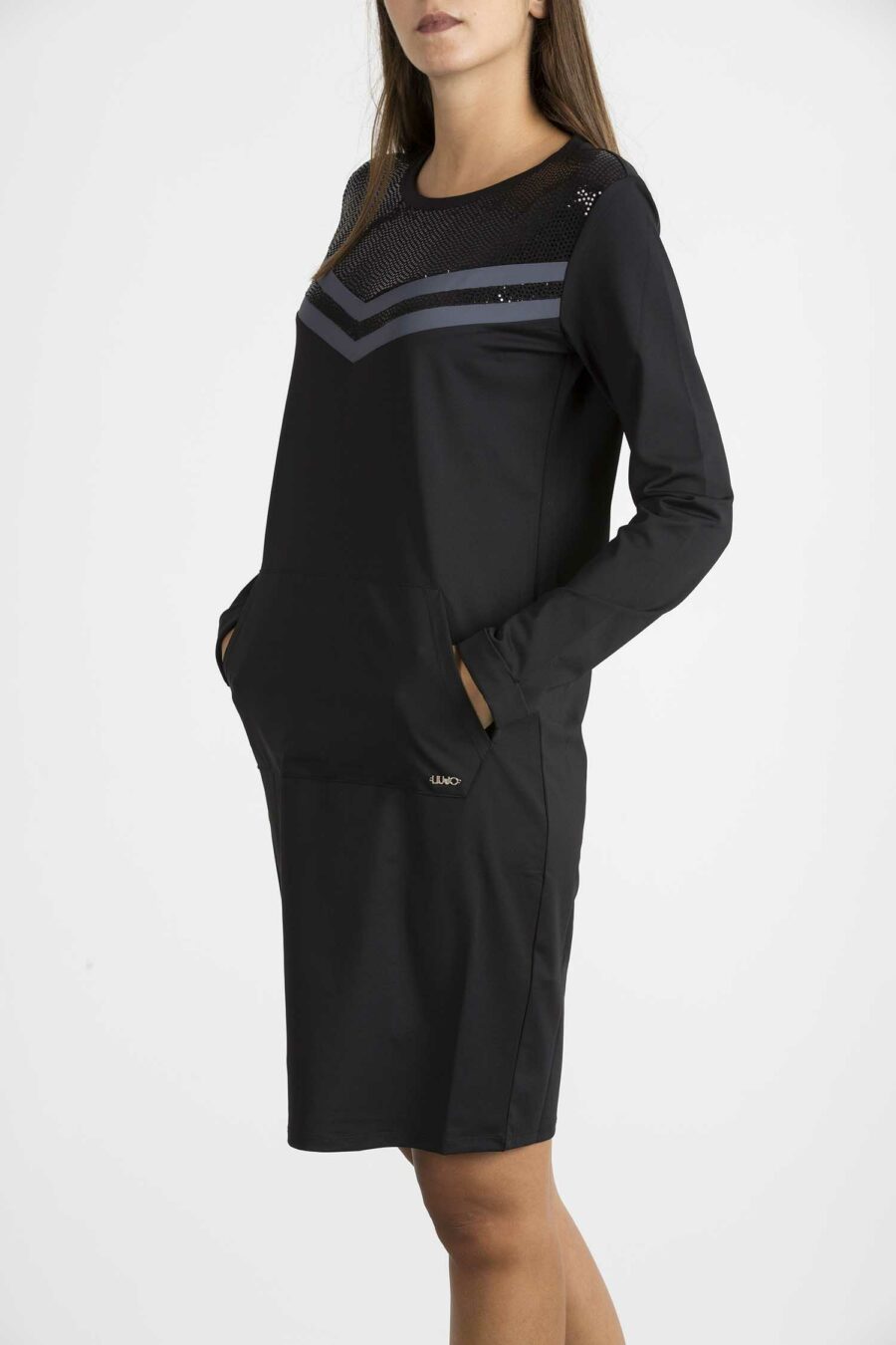 LIU JO-ABITO JERSEY-LJTF1146J6242 NERO