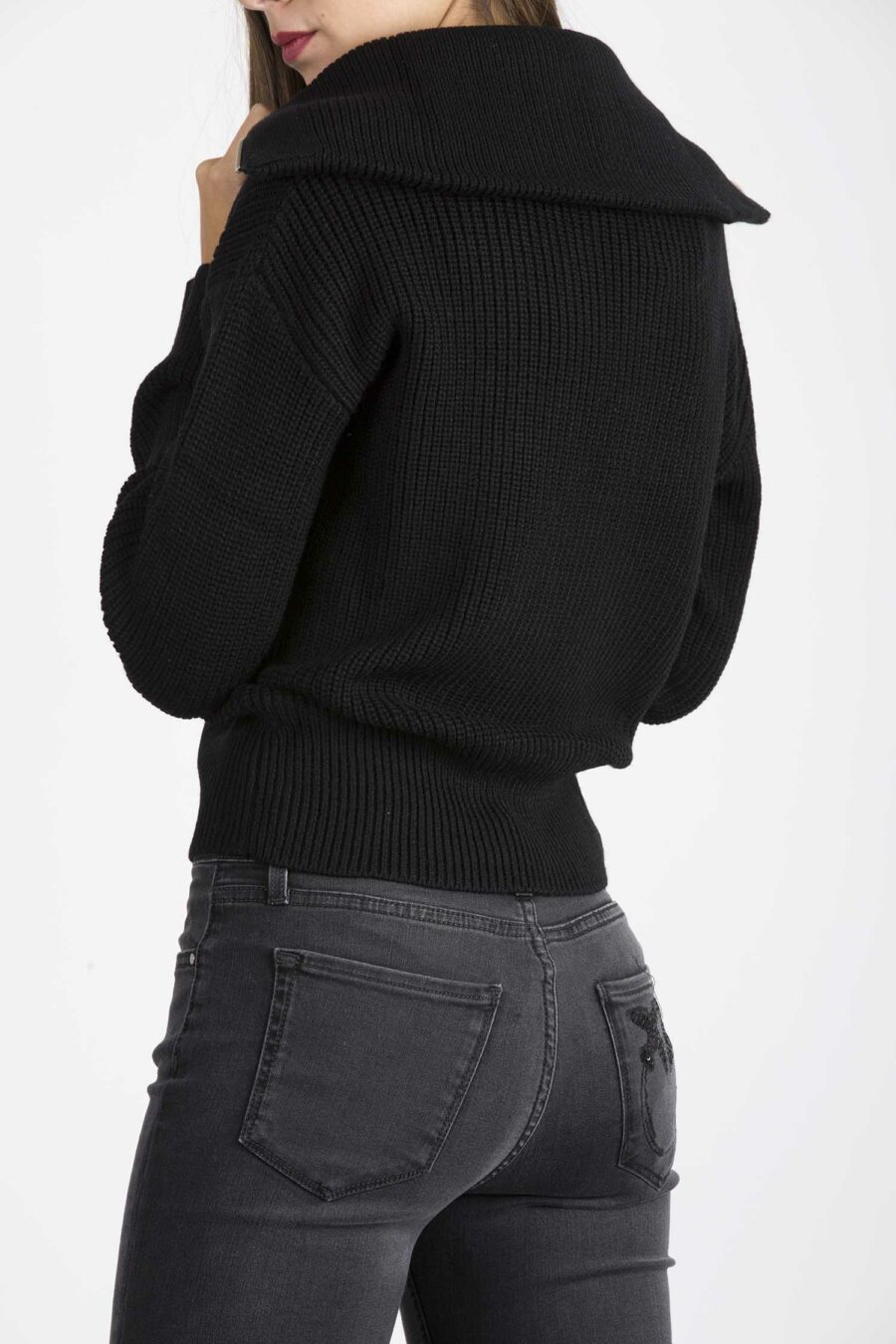 LIU JO-MAGLIA CHIUSA-LJWF1329MA51I NERO