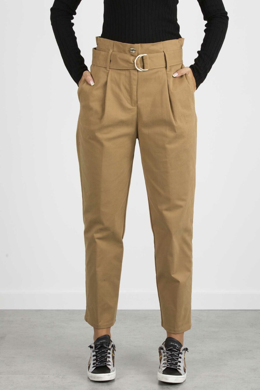 LIU JO-PANTALONE CHINO BELT H.W-LJWF1344T6322 TAB