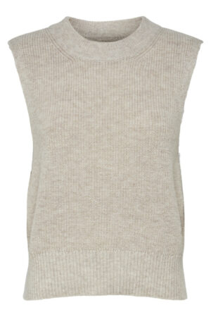 ONLY-PULLOVER FEM KNIT PC40/WOR28/PL18/VI10/POA4-ON15220032 BEI
