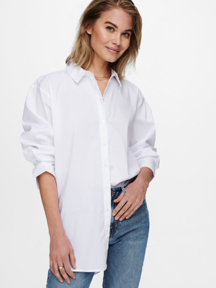 ONLY-SHIRT - WITH SLEEVES FEM WOV CO72/PL24/EA4-ON15233486 BIA