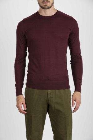 PATRIZIA PEPE-MAGLIA GIRO IN LANA-PP5M1250A124 BOR