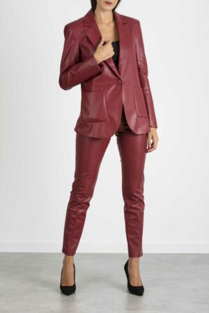 PATRIZIA PEPE-PANTALONI-PP8L0398A1DZ ROSSO