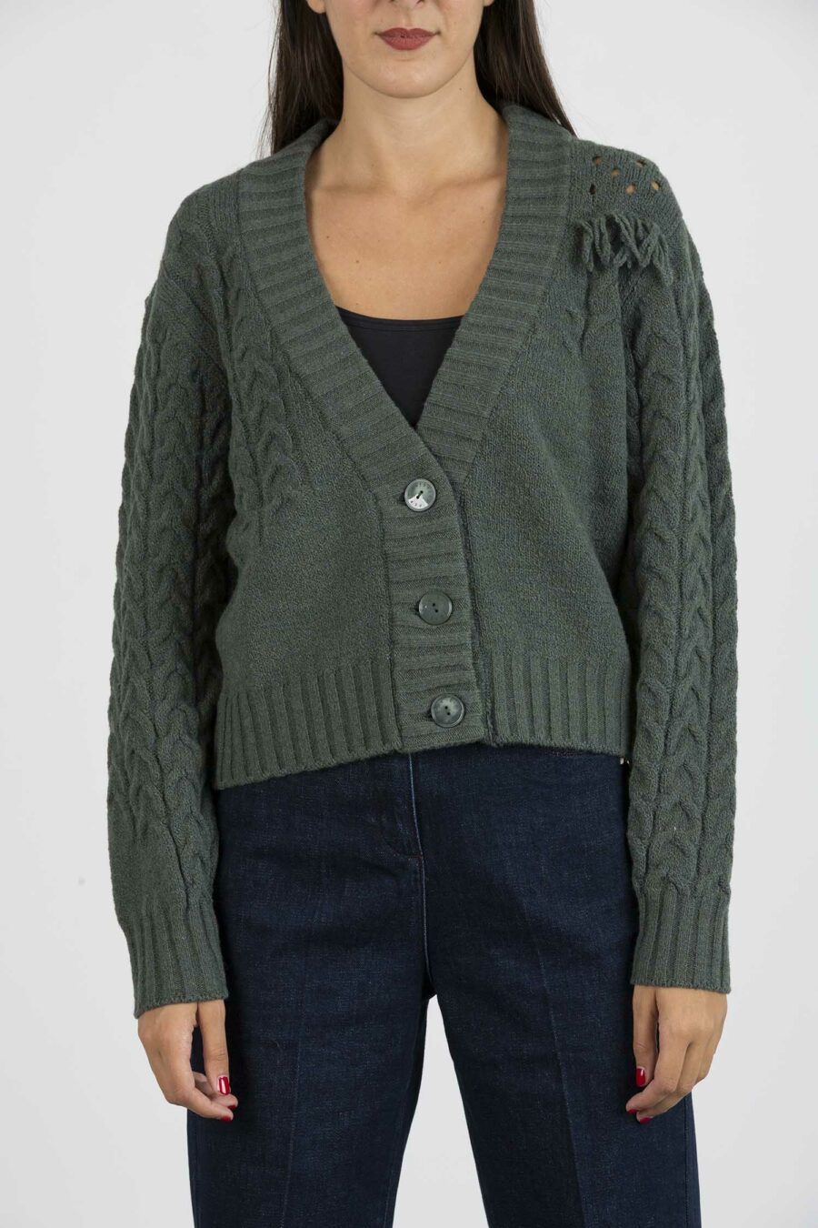 PATRIZIA PEPE-MAGLIA-PP8M1228A9I4 GRI