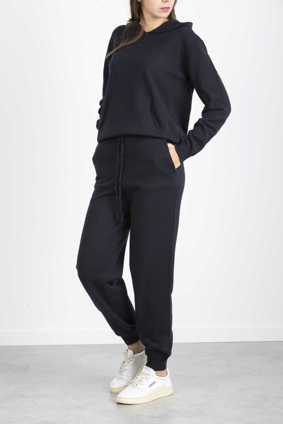 -PANTALONE CASHMERE RICICLATO-REBW732TR NER