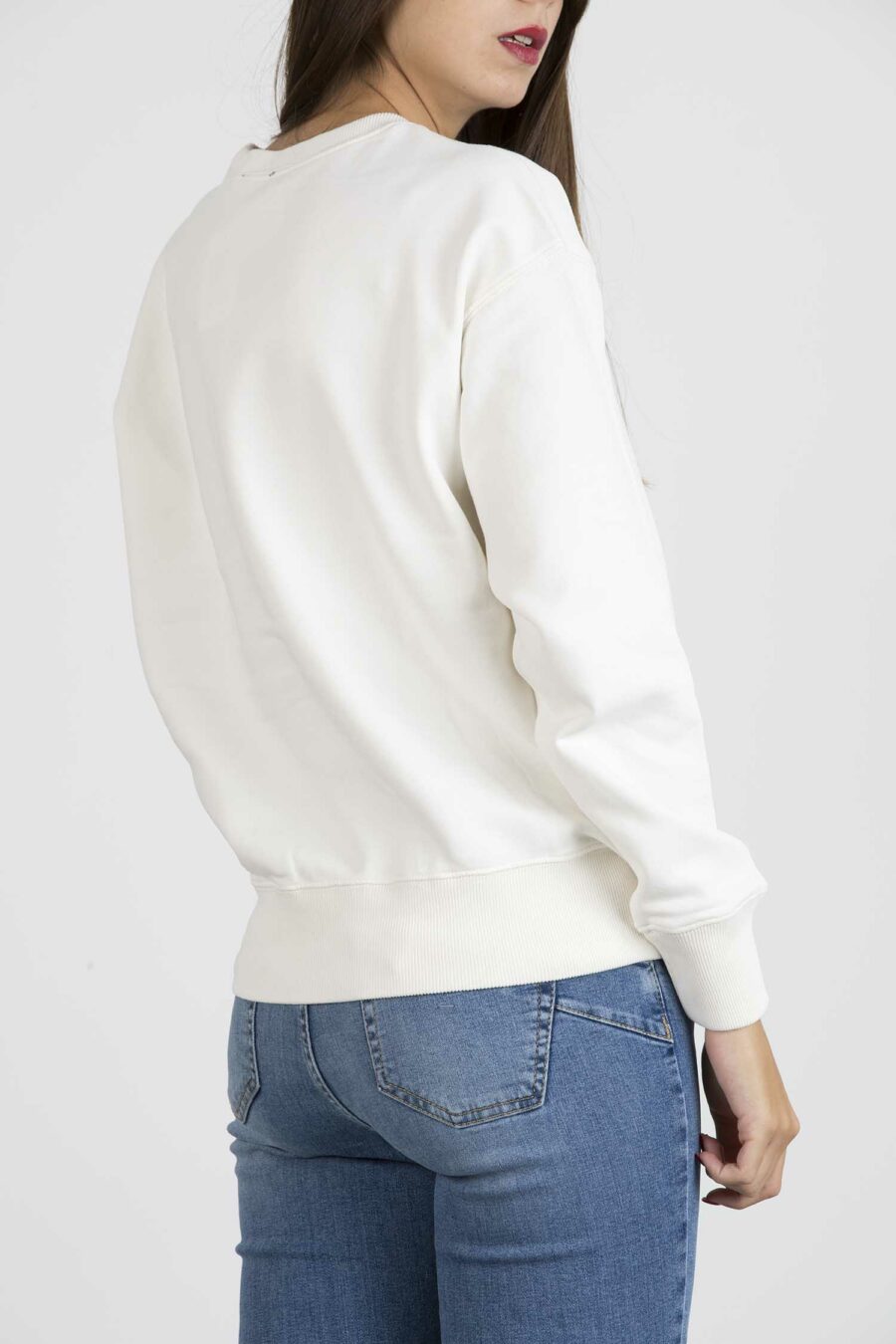 RALPH LAUREN-FELPA CHIUSA GIROCOLLO-RL847424 PANNA