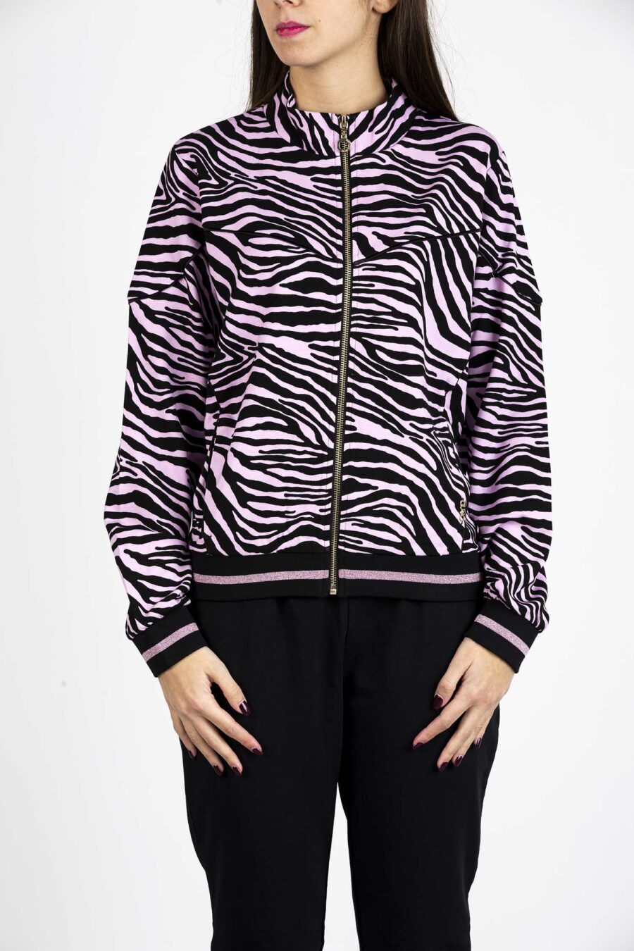 LIU JO-FELPA APERTA-LJTA2044J6182 ZEBRA