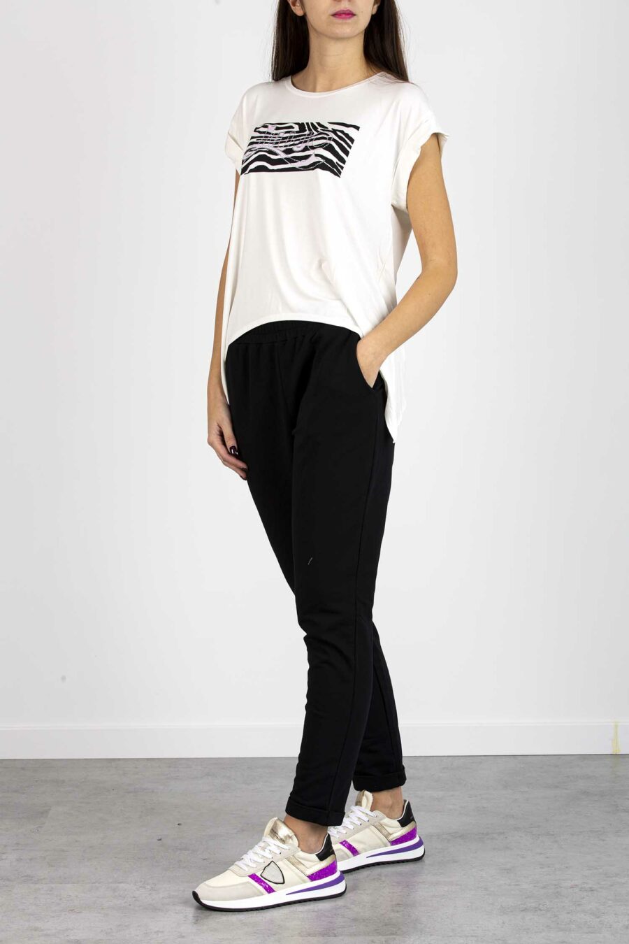 LIU JO-T-SHIRT M/C-LJTA2098J7905 WHITE