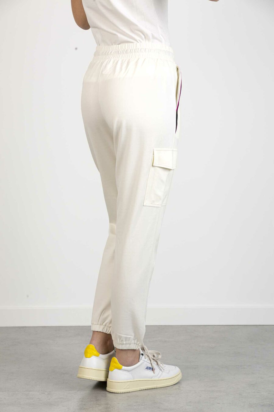 LIU JO-PANTAL. JERSEY-LJTA2177J5942 WHITE