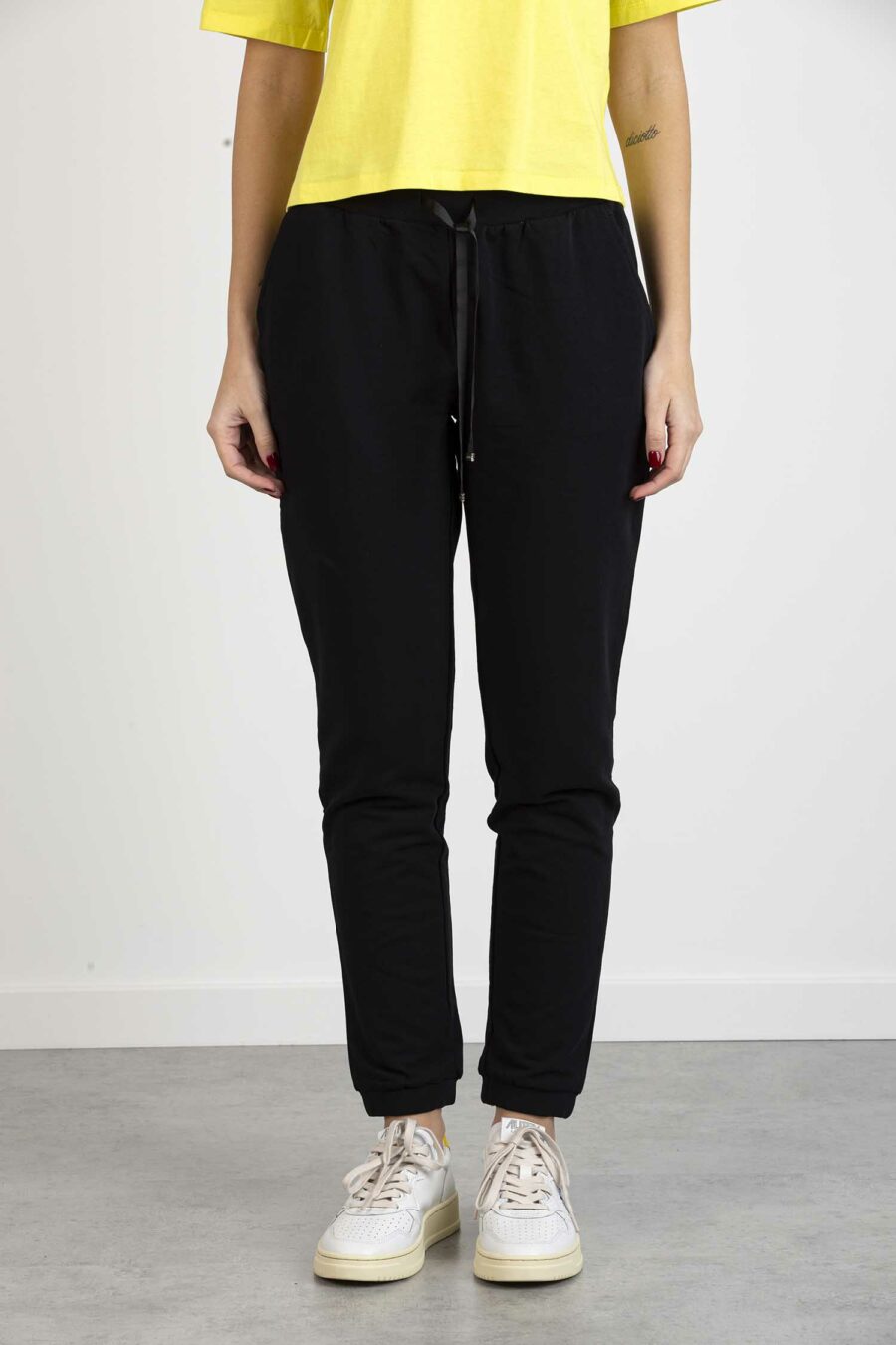 LIU JO-PANTALONE FELPA-LJTA2253F0090 NERO