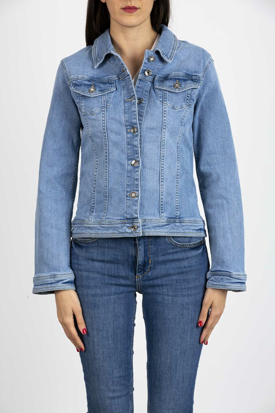 LIU JO-GIUBBINO RIDER LUNGO-LJUA2144D439178283 DENIM