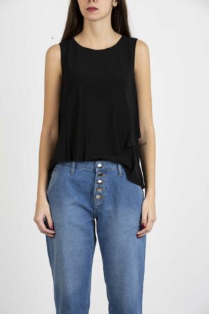 ALESSIA SANTI-BLUSA S/M-ASSD45054 NERO
