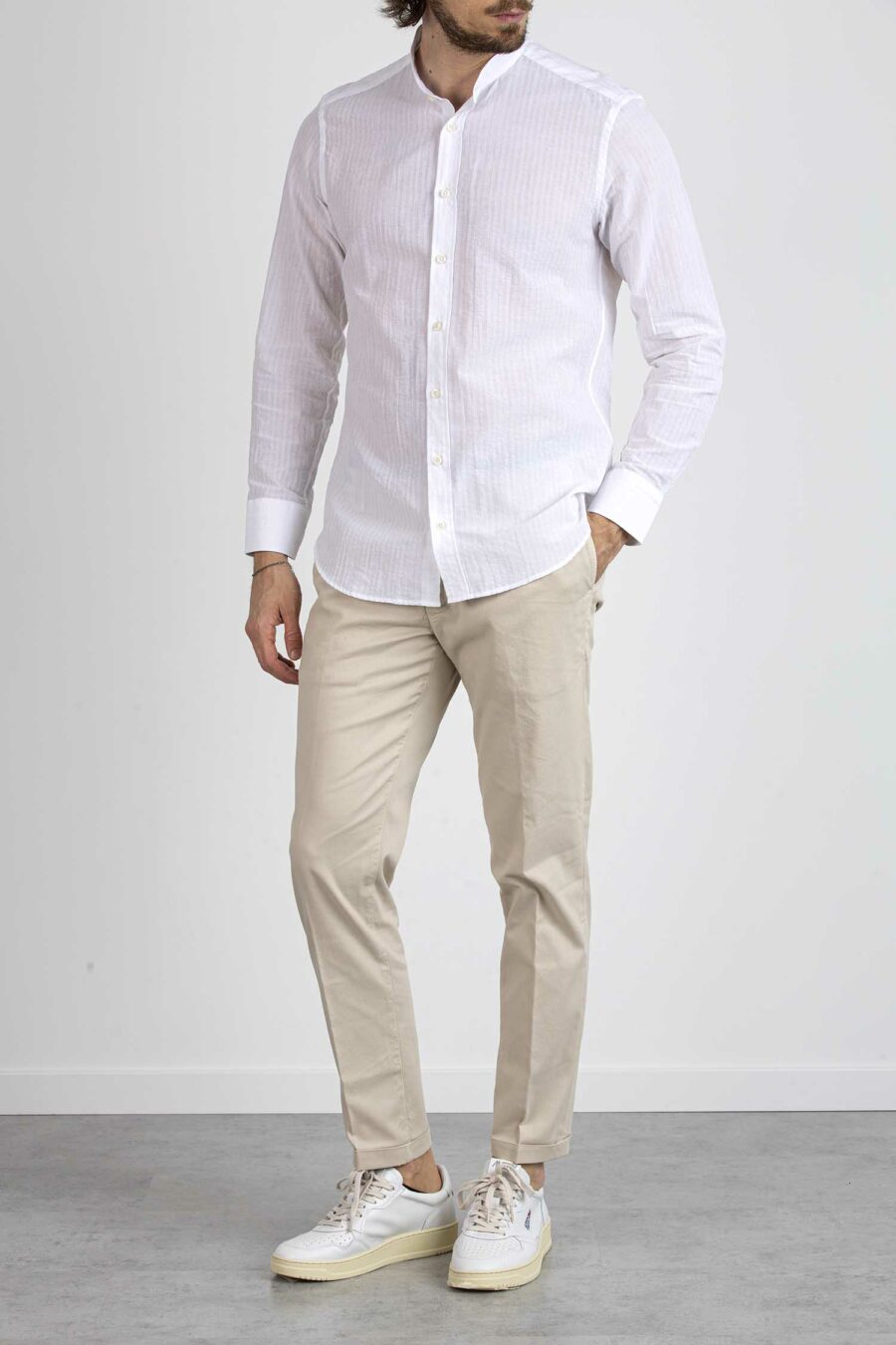 BASTONCINO-CAMICIA COREANA-BAS2190COREANA BIANCO