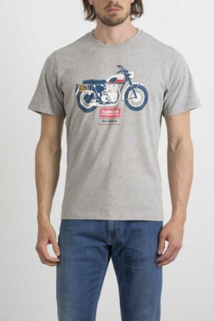 BARBOUR-T-SHIRT STAMPA-BBMTS0808 GRI