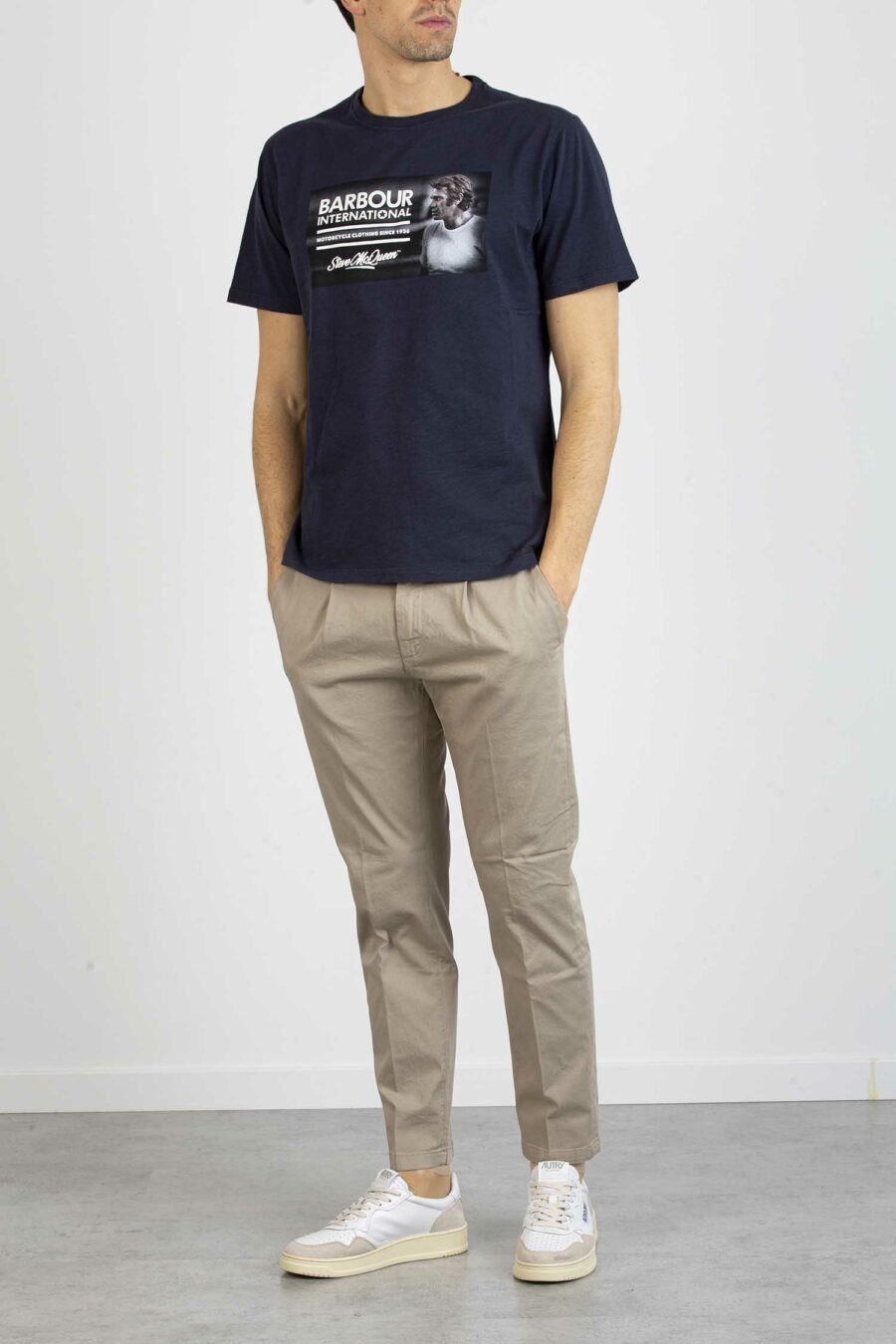 BARBOUR-T.SHIRT STAMPA-BBMTS0931 BLU