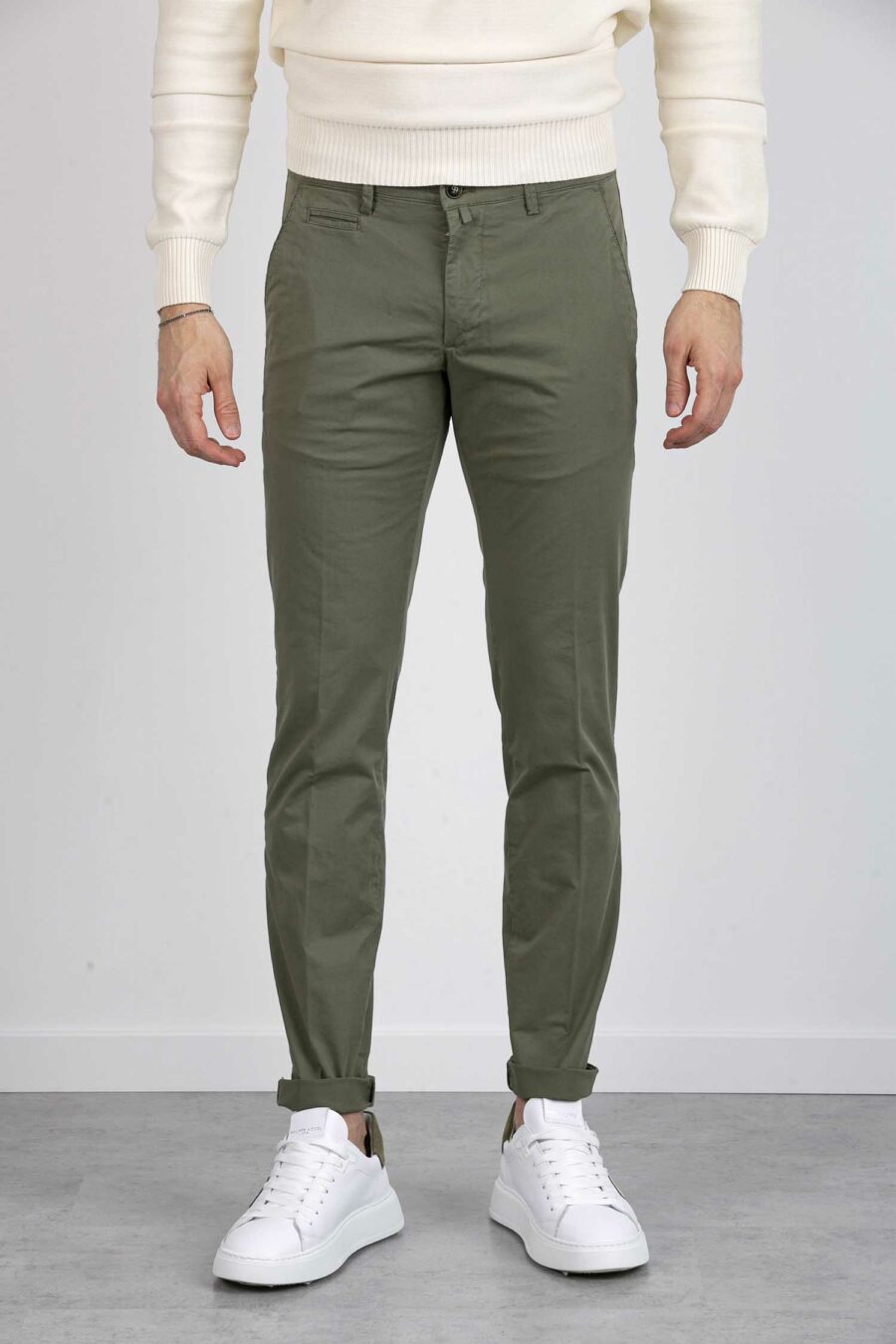 BRIGLIA-PANTALONE CLASSICO GABARDINE-BRIBG05322008 MILITARE