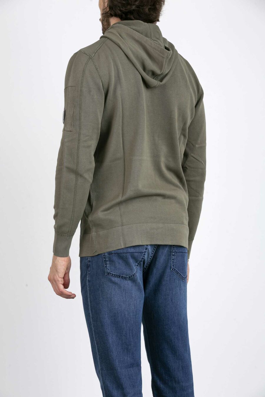 CP COMPANY-FELPA CON CAPPUCCIO LIGHTWEIGHT COTTON-CPKN151A006262G OLIVE