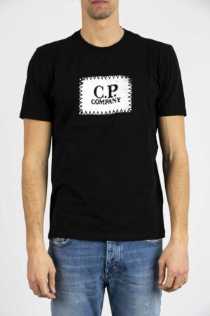 CP COMPANY-T-SHIRT IN JERSEY-CPTS042A005100W BLACK