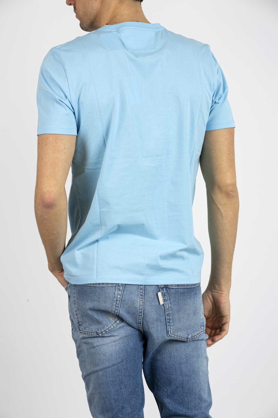 CP COMPANY-T-SHIRT IN JERSEY-CPTS042A005100W SKY