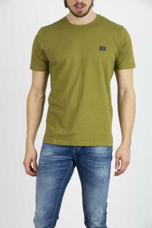 CP COMPANY-T-SHIRT IN JERSEY-CPTS045A005100W GREEN