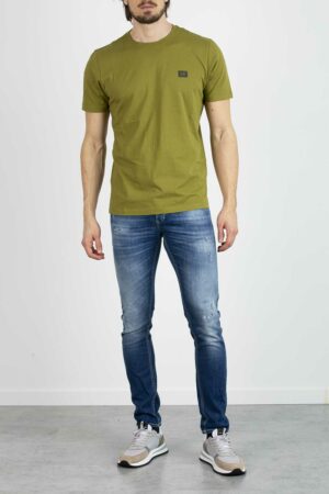 CP COMPANY-T-SHIRT IN JERSEY-CPTS045A005100W GREEN