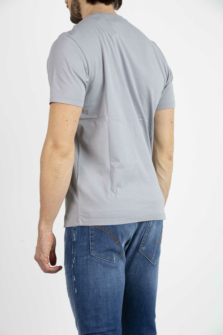 CP COMPANY-T-SHIRT IN JERSEY-CPTS045A005100W GREY