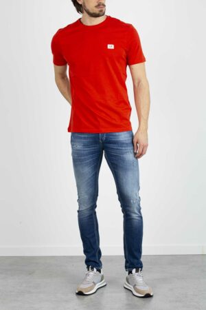 CP COMPANY-T-SHIRT IN JERSEY-CPTS045A005100W RED