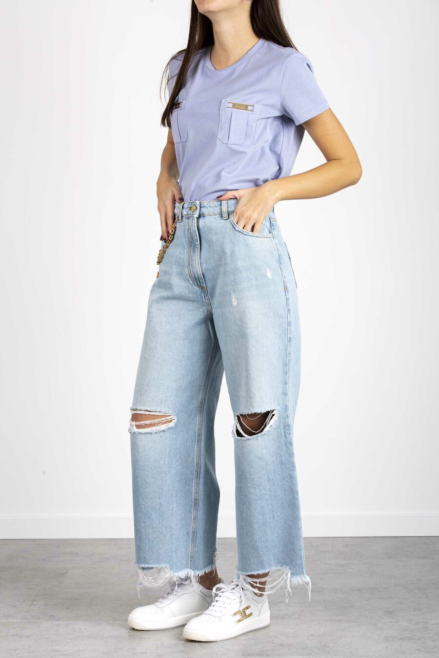 ELISABETTA FRANCHI-PANTAL.MOD.JEANS-EFPJ42D21E2 BLUE