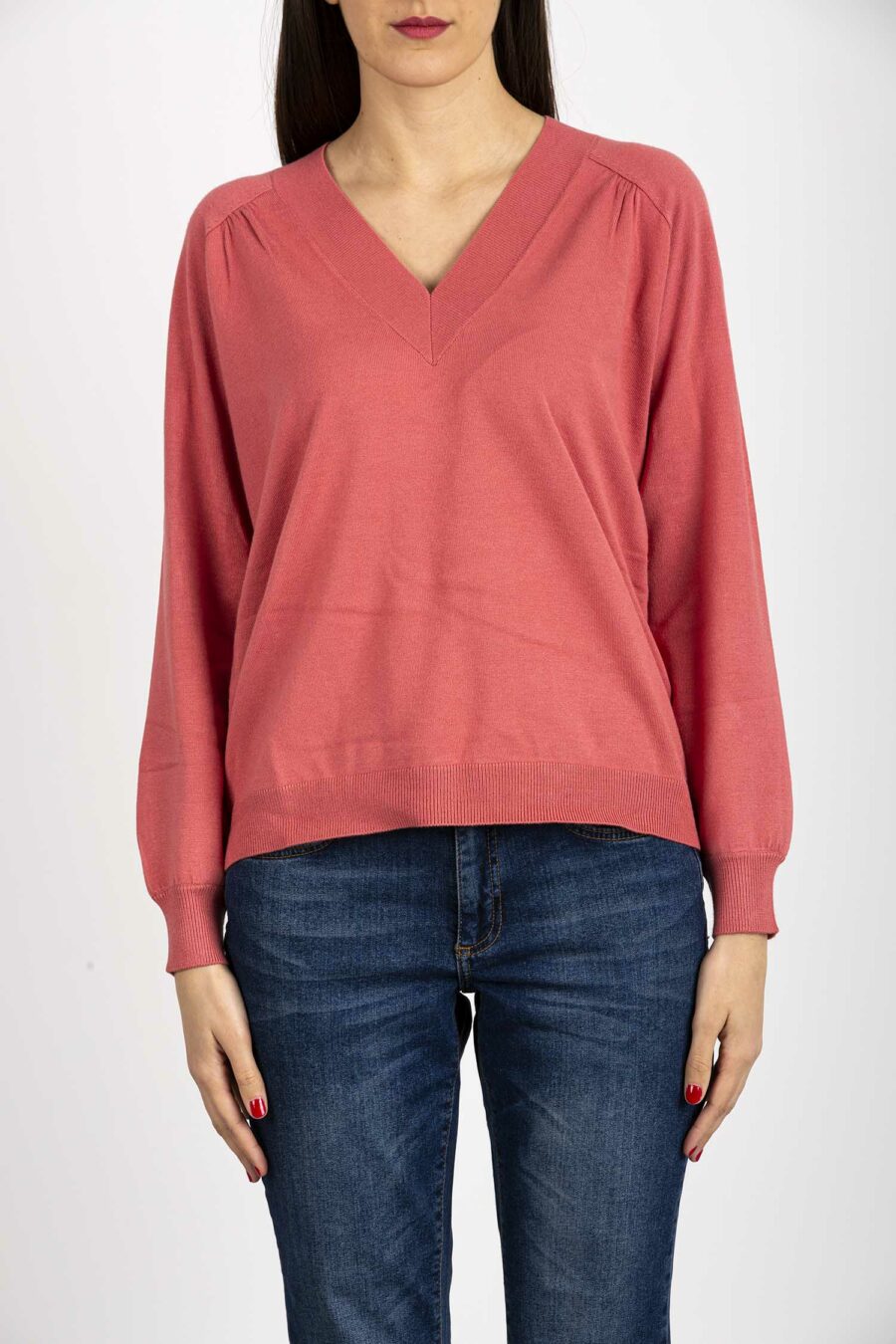 EMME MARELLA-MAGLIA COLLO V-EMMABEL ROSA