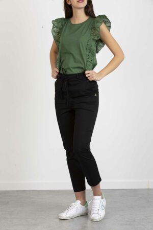 EMME MARELLA-T-SHIRT JERSEY E SANGALLO-EMROYAL VERDE