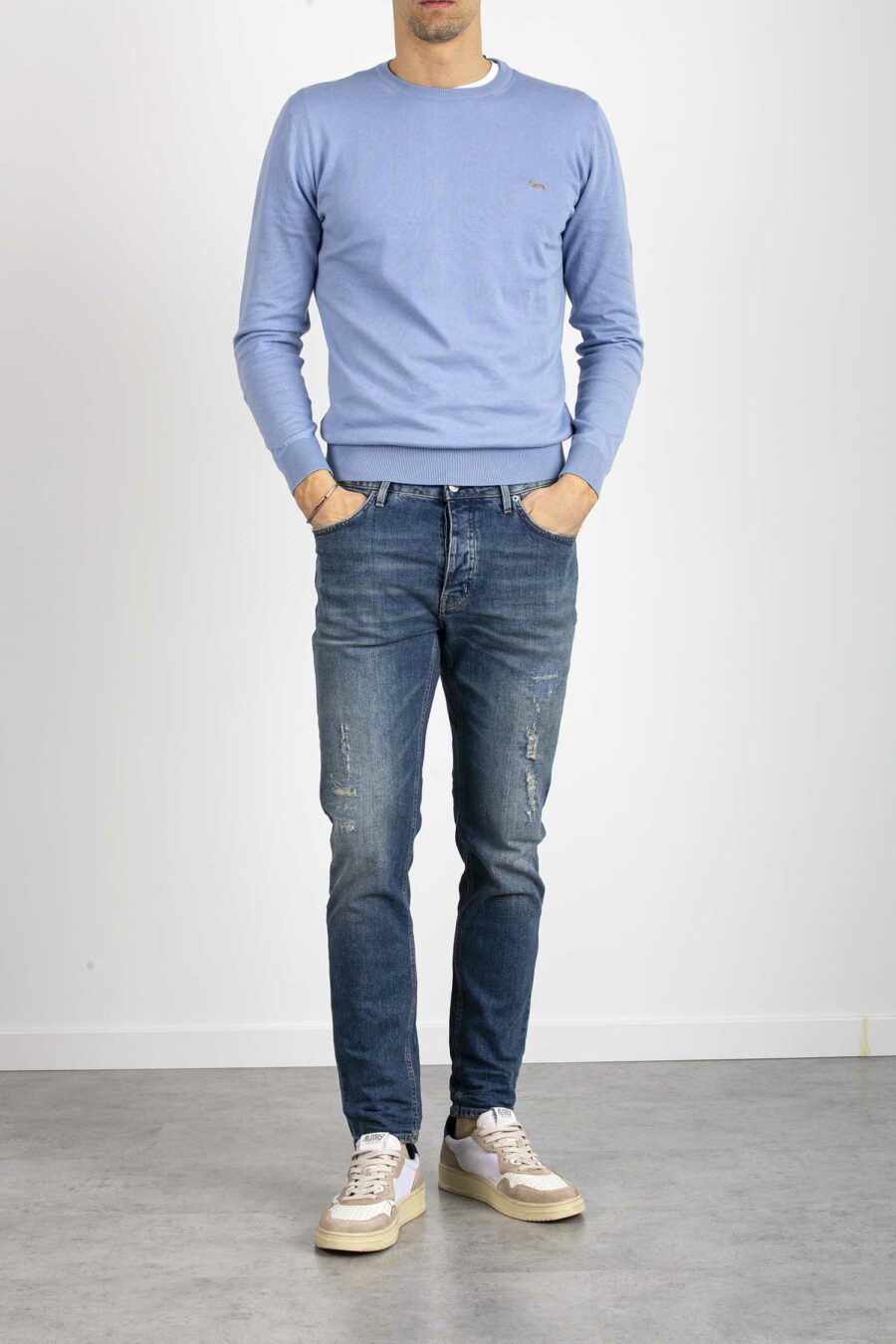 HAIKURE-JEANS CLEVELAND CROP COMFORT PURE BLU PURE-HAM03164DS059L0580 DENIM