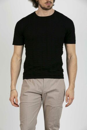 IRISH-MAGLIA GIRO MEZZA MANICA-IRISS2223 NERO