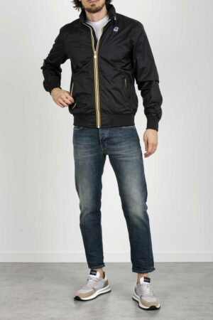 K-WAY-GIUBB. AMAURY NYLON JERSY-KWK31162W BLACK