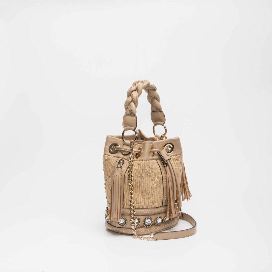 LA CARRIE-SECCHIELLO RAFFIA E TUMB-LC111MEM111RAT BEIGE