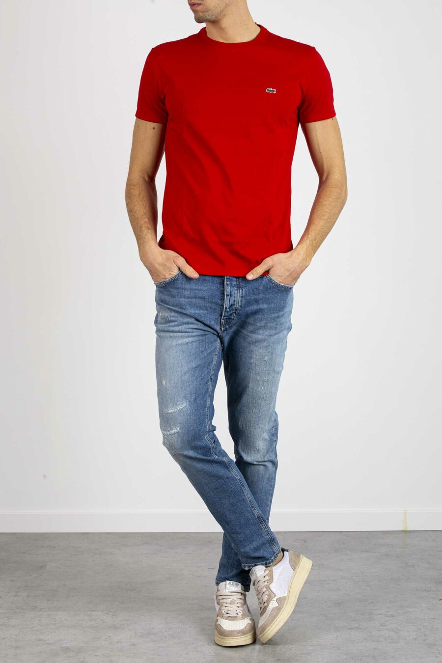 LACOSTE-T.SHIRT GIRO PIMA-LCTH6709 ROS