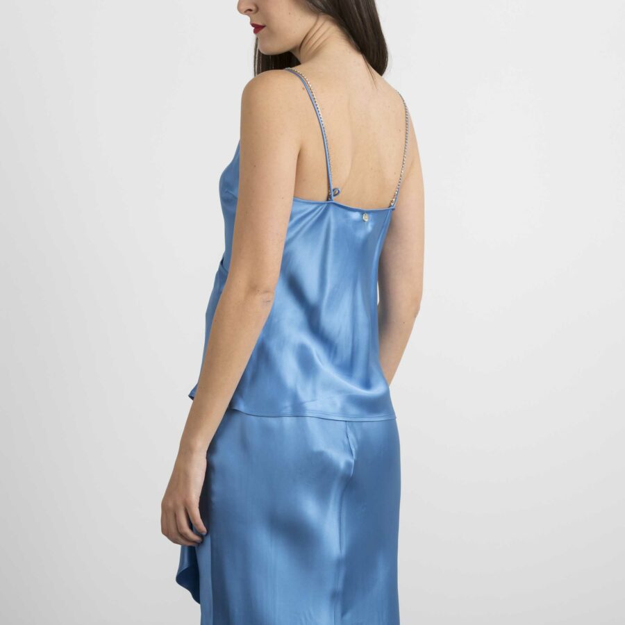 LIU JO-TOP CON CATENA-LJIA1022T4778 AZZ