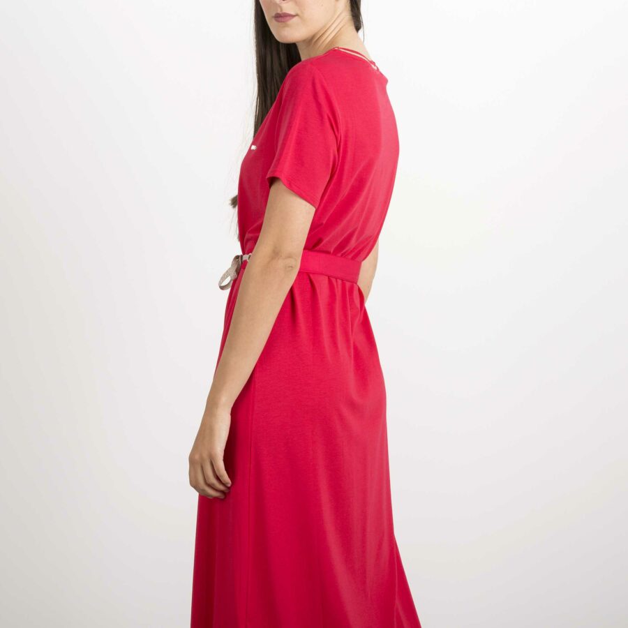 LIU JO-ABITO JERSEY-LJTA1034J6072 ROSSO
