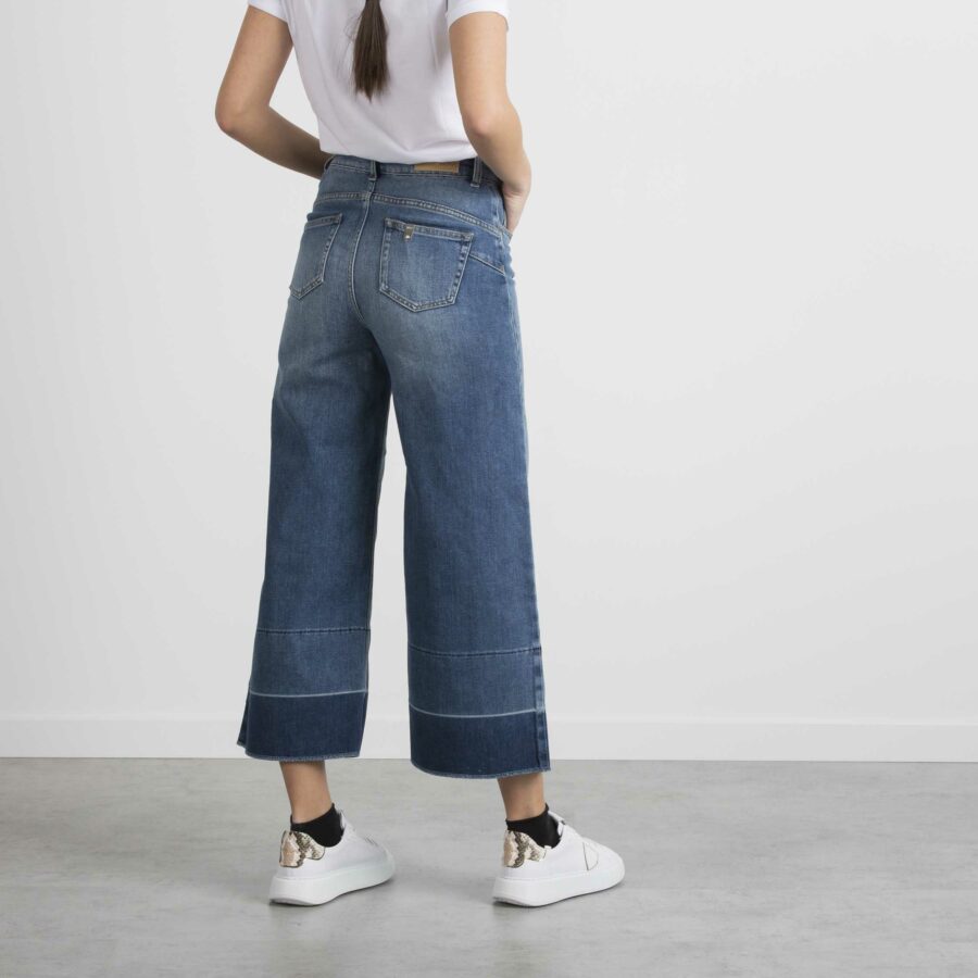 LIU JO-JEANS B.UP CROPPED VIVID H.W-LJUA1100D4624 DENIM