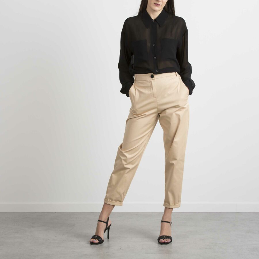 PATRIZIA PEPE-CAMICIA-PP2C1250A3ZQ NERO