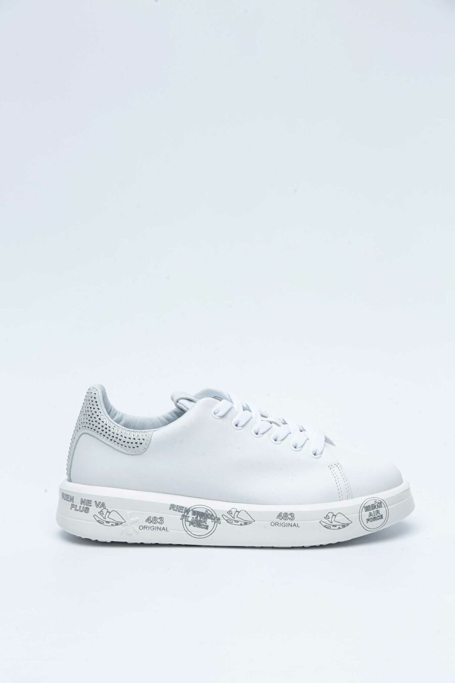 PREMIATA-SNEAKERS BELLE BRILLANTINI-PREBELLE5717 BIANCA