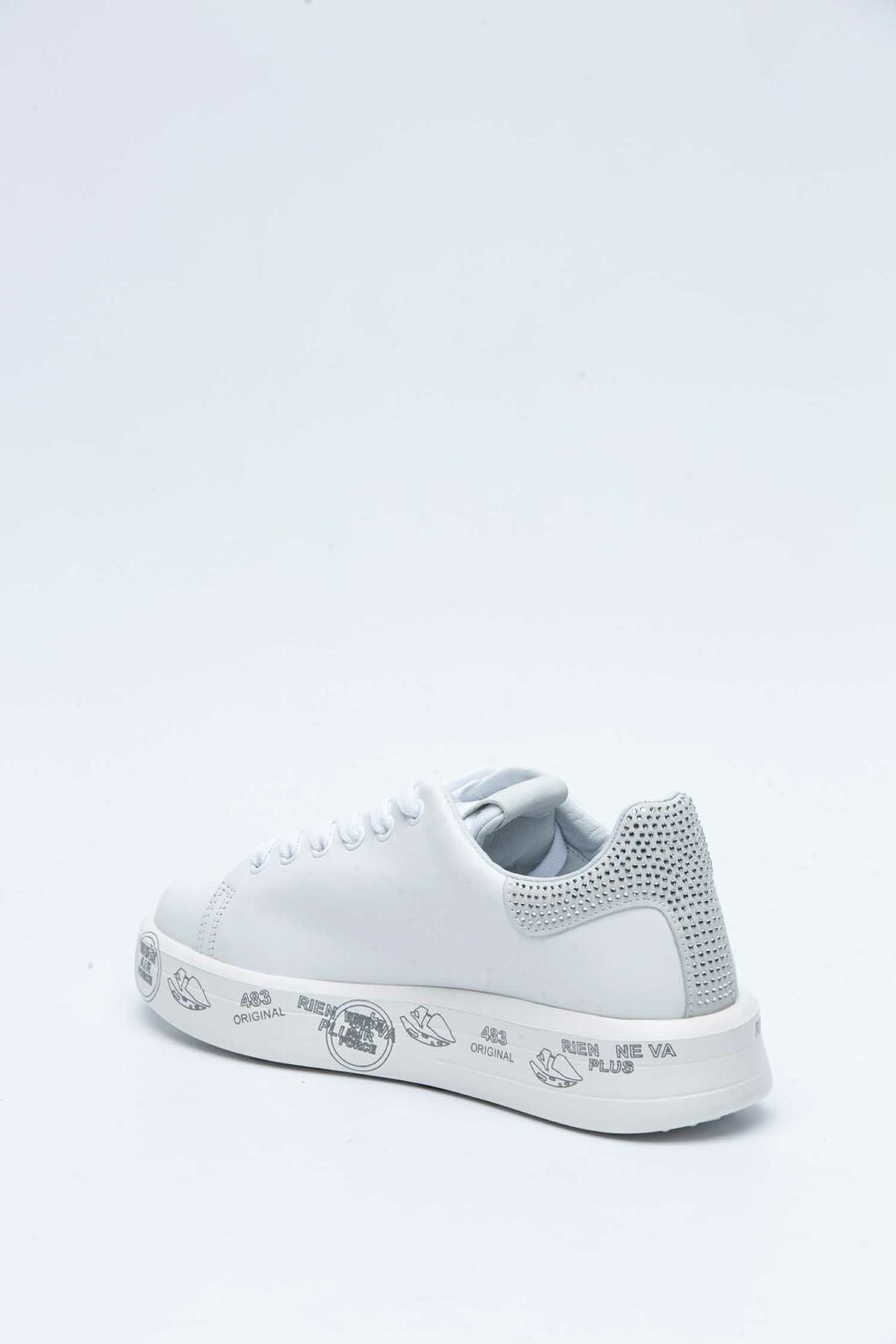 PREMIATA-SNEAKERS BELLE BRILLANTINI-PREBELLE5717 BIANCA